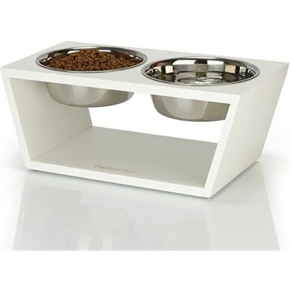 Elevated Dog Bowl Stand - 7" Raised Pet Feeder for Medium Dogs with Four Bowls - Picture 7 of 7